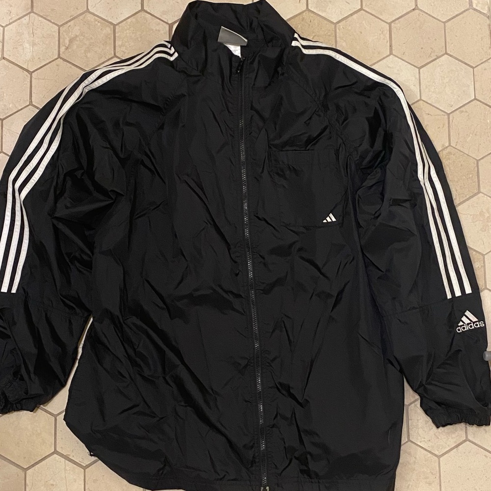 Adidas White Stripe Jacket